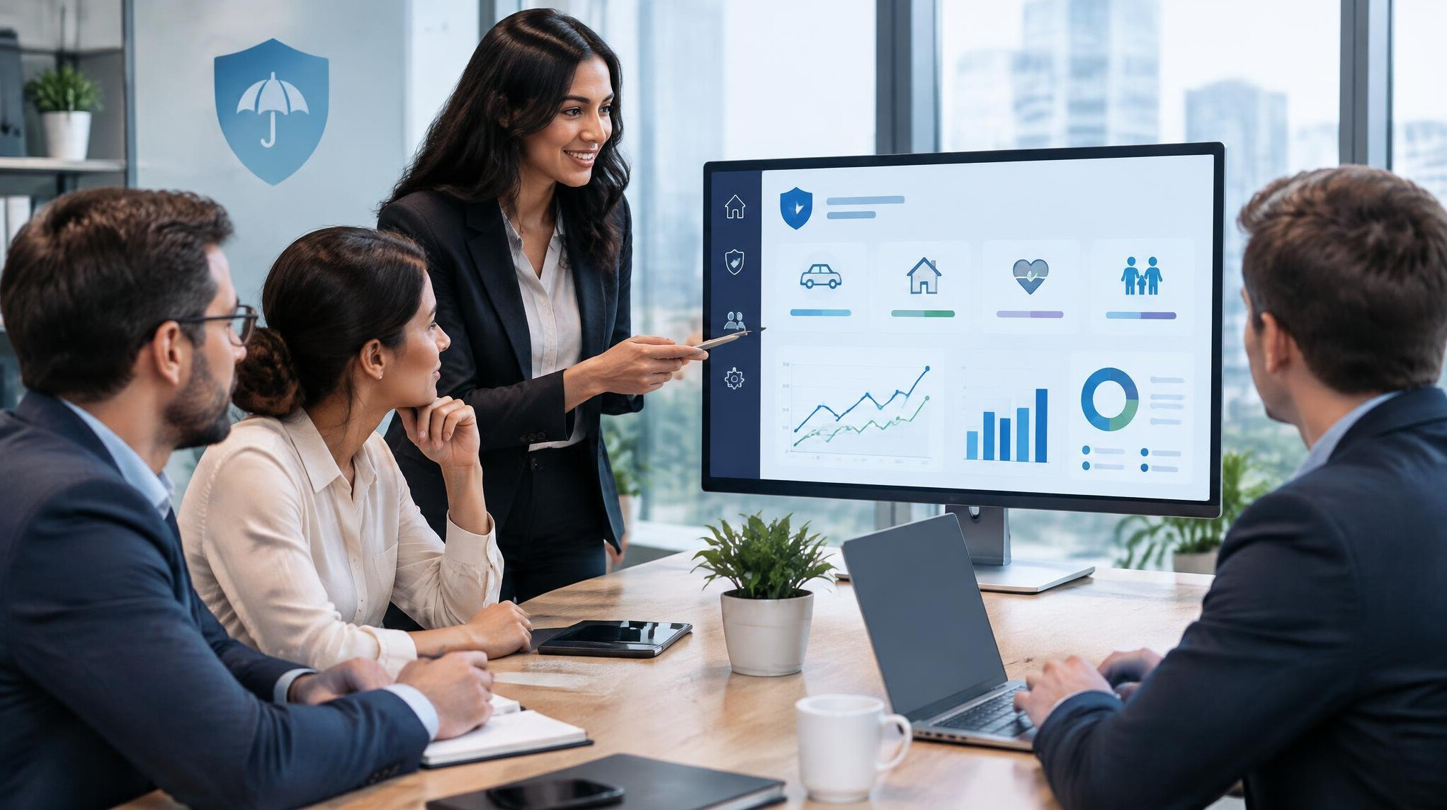 insurance software dashboard