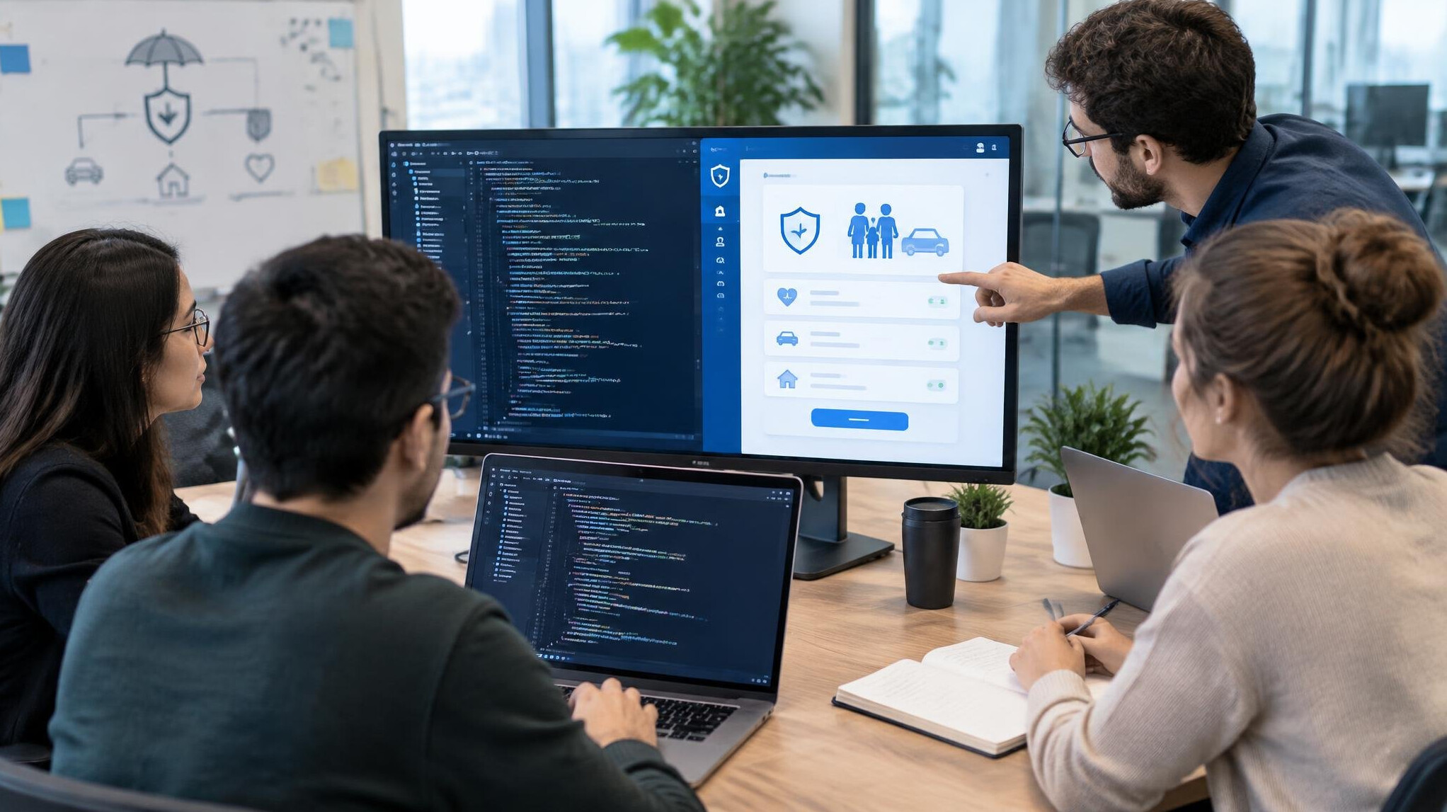 insurance software interface